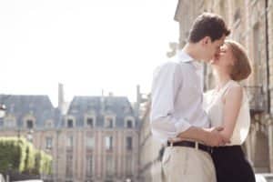 Photo engagement place des Vosges