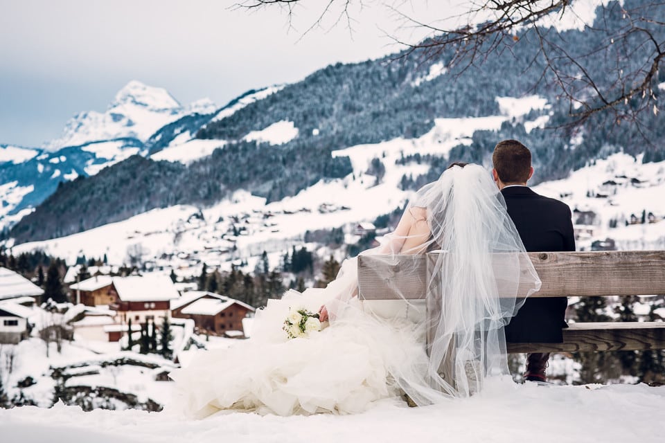 photo de couple à Megève